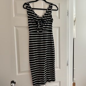 Ribbed midi dress
